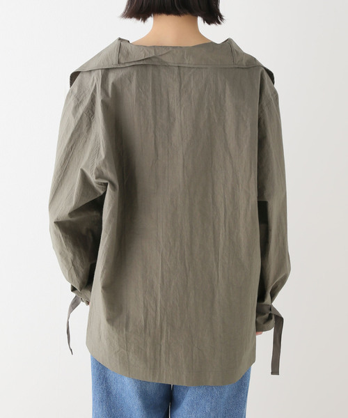[新品未使用] ESLOW エスロー　シャツブラウス　オールインワン ESLOW（エスロー）の「【ESLOW/エスロー】 DRAWSTRING SHIRT