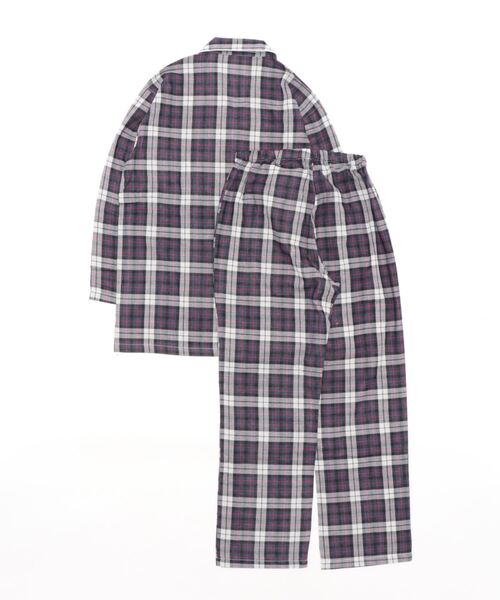 COMME CI COMME CA（コムシコムサ）の「COMME CI COMME CA/コムシコムサ　パジャマ　長袖長パンツ　綿100%（ルームウェア/パジャマ・メンズ・グレー/ネイビー・X-LARGE/MEDIUM/LARGE）」の3枚目の写真