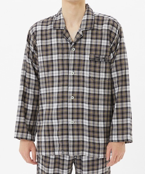 COMME CI COMME CA（コムシコムサ）の「COMME CI COMME CA/コムシコムサ　パジャマ　長袖長パンツ　綿100%（ルームウェア/パジャマ・メンズ・グレー/ネイビー・X-LARGE/MEDIUM/LARGE）」の7枚目の写真