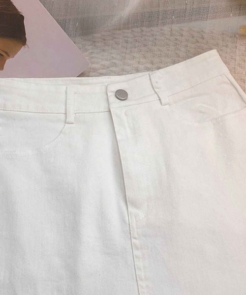 SPIGA（スピーガ）の「裾ﾌﾘﾙﾐﾆｽｶｰﾄ（スカート・レディース・ホワイト/ブラック・MEDIUM/SMALL）」の12枚目の写真