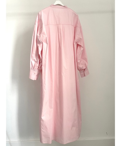 ulu(ウル)の「Volume sleeve band collar long dress(ワンピース・レディース・ピンク/ブルー・FREE)」の18枚目の写真