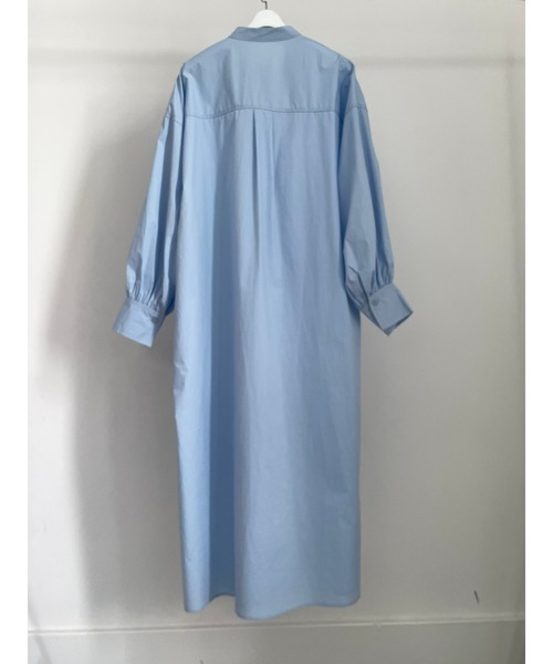 ulu(ウル)の「Volume sleeve band collar long dress(ワンピース・レディース・ピンク/ブルー・FREE)」の19枚目の写真
