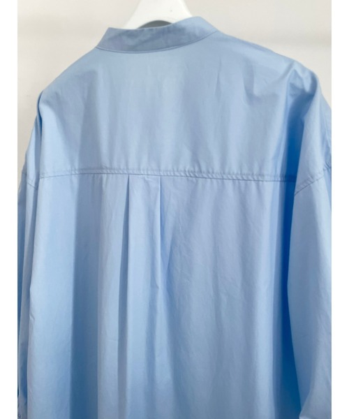 ulu(ウル)の「Volume sleeve band collar long dress(ワンピース・レディース・ピンク/ブルー・FREE)」の4枚目の写真