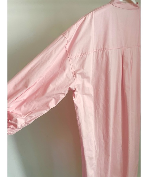 ulu(ウル)の「Volume sleeve band collar long dress(ワンピース・レディース・ピンク/ブルー・FREE)」の7枚目の写真