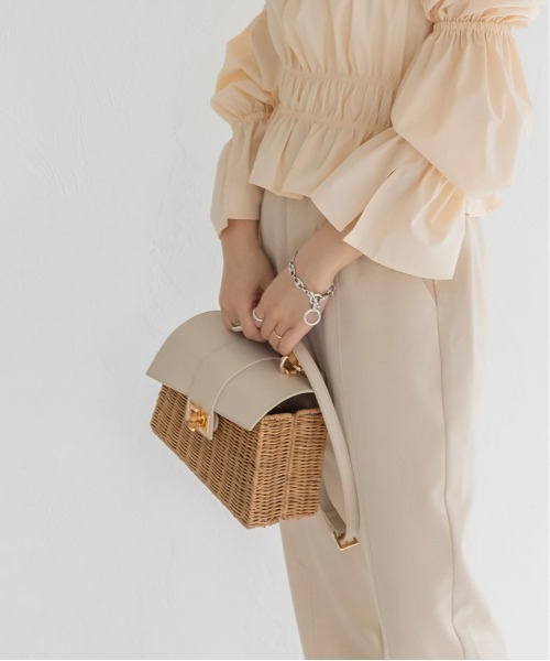 RANDA ランダ 2WAY バスケットバッグ かごバッグ アイボリー ランダ RANDA 2WAYバスケットバッグ （IVORY） -ファッション