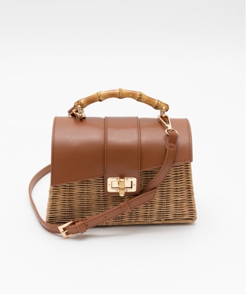 RANDA（ランダ）の「2WAYバスケットバッグ（かごバッグ・レディース・アイボリー/キャメル/カーキ・FREE）」の11枚目の写真