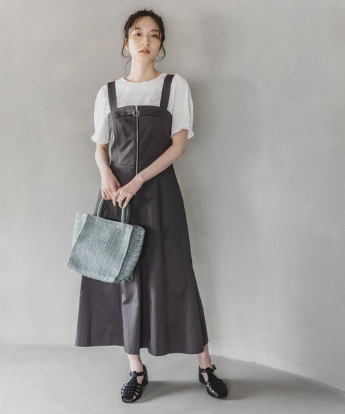 Andemiu(アンデミュウ)の「ペーパーブレードトート905754(トートバッグ・レディース・ナチュラル/ブラック/グレー・FREE)」の6枚目の写真