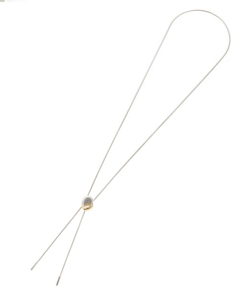 tk.TAKEO KIKUCHI（ティーケータケオキクチ）の「◆メタルループタイネックレス（ネックレス・メンズ・シルバー系4/シルバー・00）」の6枚目の写真