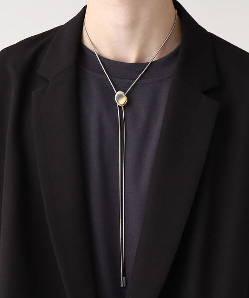 tk.TAKEO KIKUCHI（ティーケータケオキクチ）の「◆メタルループタイネックレス（ネックレス・メンズ・シルバー系4/シルバー・00）」の7枚目の写真