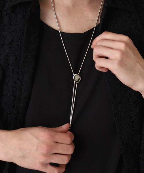 tk.TAKEO KIKUCHI（ティーケータケオキクチ）の「◆メタルループタイネックレス（ネックレス・メンズ・シルバー系4/シルバー・00）」の10枚目の写真