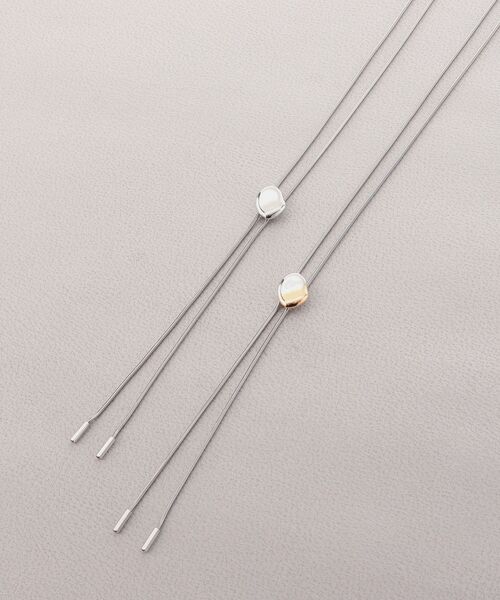 tk.TAKEO KIKUCHI（ティーケータケオキクチ）の「◆メタルループタイネックレス（ネックレス・メンズ・シルバー系4/シルバー・00）」の9枚目の写真