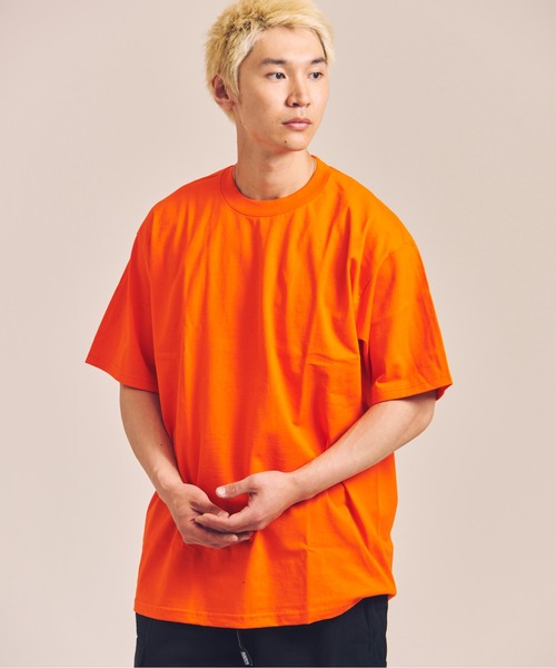 PRO CLUB (プロクラブ)の「PRO CLUB-Hevyweight.Crew.Neck-SSTEE(Tシャツ/カットソー・メンズ・ブラック/ホワイト/オレンジ/ブラウン/ライム・L/XXL/XL)」の5枚目の写真
