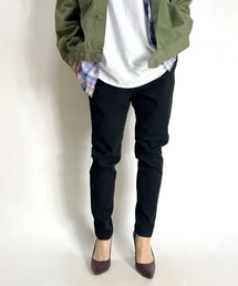 ストレッチ スキニー テーパードパンツ レディース