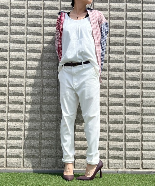 BEATJIVE(ビートジャイブ)の「ストレッチ スキニー テーパードパンツ レディース(チノパンツ・レディース・ベージュ/ブラック/ホワイト・MEDIUM/LARGE/SMALL)」の6枚目の写真