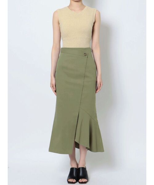 MURUA（ムルーア）の「アシンメトリーマーメイドスカート（スカート・レディース・アイボリー/ブラック/カーキ・1/2）」の17枚目の写真