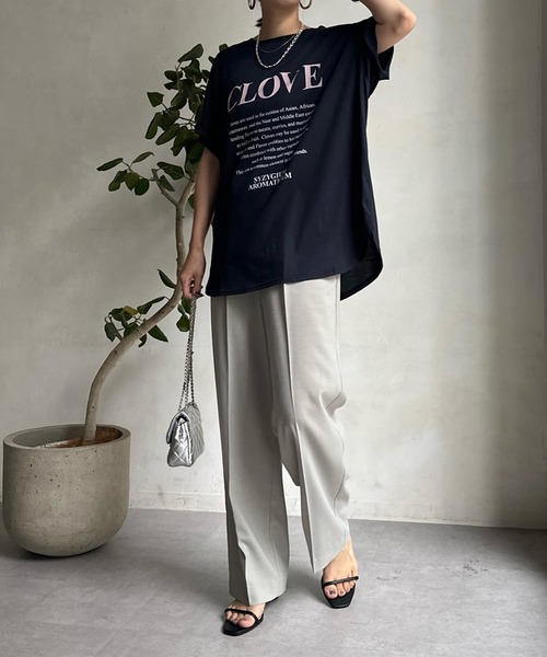 在庫処分セール テ セール】CLOVE前後2WAY TEE（Tシャツ/カットソー）｜DouDou トップス