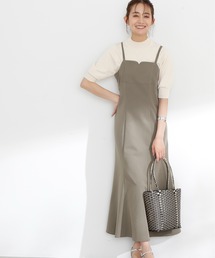 N.（N. Natural Beauty Basic） | ◆ダブルストラップキャミワンピース(ワンピース)