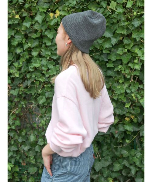 Ungrid(アングリッド)の「【WEB限定】スリーブボリュームワッフルロングスリーブTee(Tシャツ/カットソー・レディース・チャコールグレー/ネイビー/レッド/ピンク/グリーン/アイボリー・FREE)」の16枚目の写真