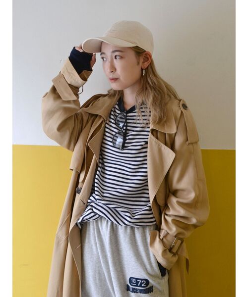 Ungrid(アングリッド)の「【WEB限定】スリーブボリュームワッフルロングスリーブTee(Tシャツ/カットソー・レディース・チャコールグレー/ネイビー/レッド/ピンク/グリーン/アイボリー・FREE)」の12枚目の写真