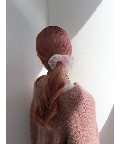 jumelle（ジュメロ）の「linge shushu（シュシュ・レディース・サックスブルー/ライトピンク・FREE）」の2枚目の写真