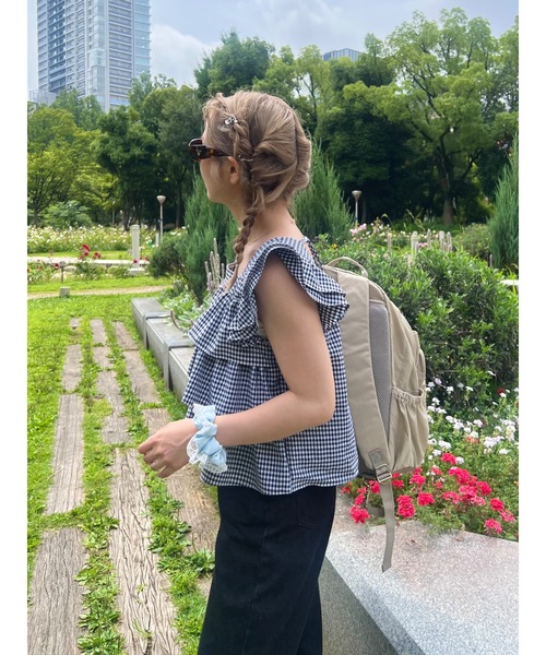 jumelle（ジュメロ）の「linge shushu（シュシュ・レディース・サックスブルー/ライトピンク・FREE）」の18枚目の写真