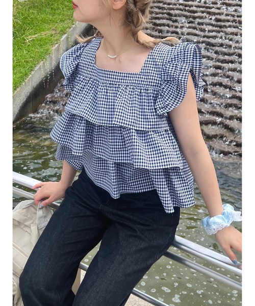 jumelle（ジュメロ）の「linge shushu（シュシュ・レディース・サックスブルー/ライトピンク・FREE）」の13枚目の写真