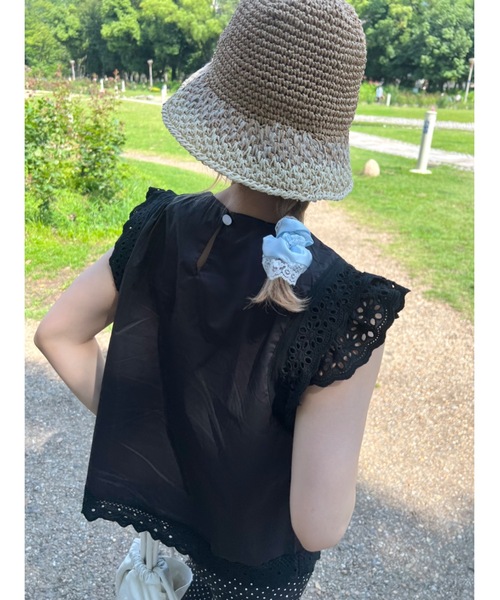 jumelle（ジュメロ）の「linge shushu（シュシュ・レディース・サックスブルー/ライトピンク・FREE）」の10枚目の写真