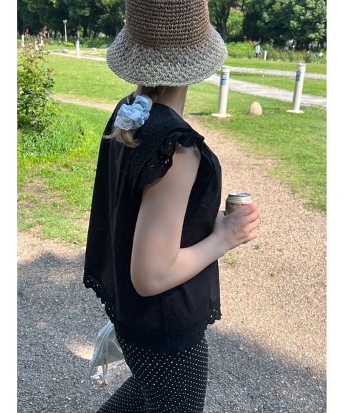 jumelle（ジュメロ）の「linge shushu（シュシュ・レディース・サックスブルー/ライトピンク・FREE）」の9枚目の写真