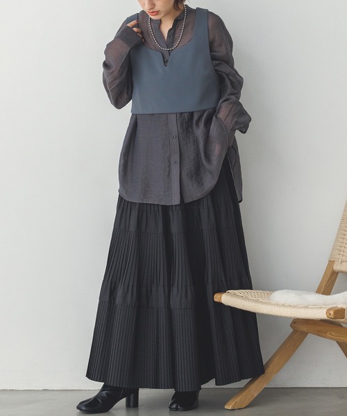 hunch（ハンチ）の「【WEB限定/別注】ポリツイルビスチェ（ベスト