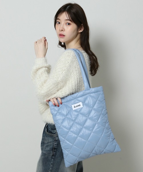 ALAND(エーランド)の「【UNISEX】ALAND/キルティングトート 2974238(トートバッグ・レディース・ホワイト/ブラック/ブルー/オレンジ/ライトグレー/ライトブルー/ピンクベージュ・ONE SIZE)」の19枚目の写真