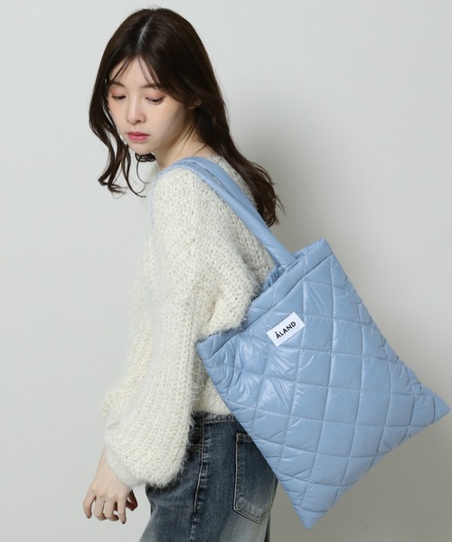 ALAND(エーランド)の「【UNISEX】ALAND/キルティングトート 2974238(トートバッグ・レディース・ホワイト/ブラック/ブルー/オレンジ/ライトグレー/ライトブルー/ピンクベージュ・ONE SIZE)」の18枚目の写真