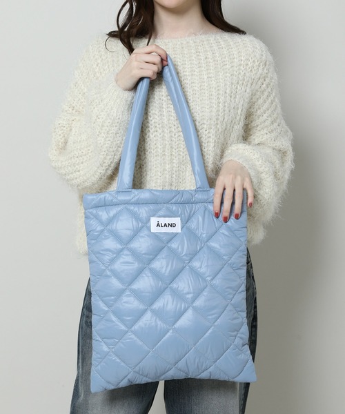 ALAND(エーランド)の「【UNISEX】ALAND/キルティングトート 2974238(トートバッグ・レディース・ホワイト/ブラック/ブルー/オレンジ/ライトグレー/ライトブルー/ピンクベージュ・ONE SIZE)」の17枚目の写真