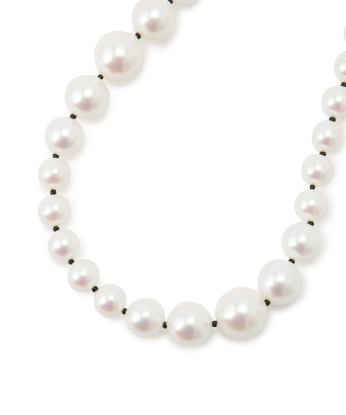 ADAM ET ROPE'（アダムエロペ）の「【NUMBERING】PEARL NECKLACE（ネックレス・レディース・ピンク/ブラック・FREE）」の8枚目の写真