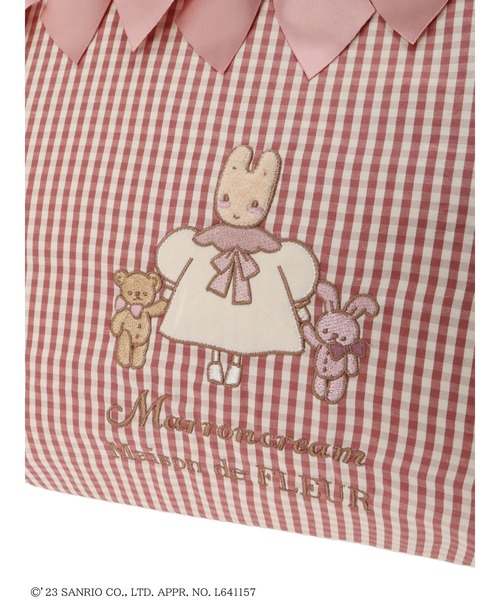 メゾンドフルール✖️マロンクリーム✖️青木美沙子さんコラボギンガムチェックバック Maison de FLEUR×青木美沙子さん×マロンクリームのトリプル