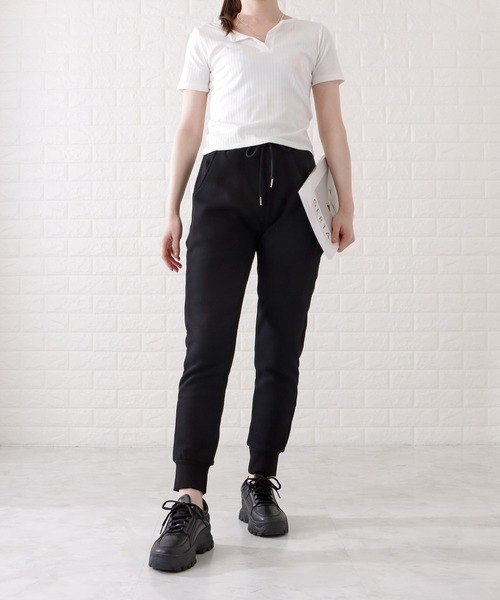 Lace Ladies（レースレディース）の「裏起毛スウェットイージーパンツ（スウェットパンツ・レディース・ブラック/ネイビー/グレー・XL/M/S）」の9枚目の写真