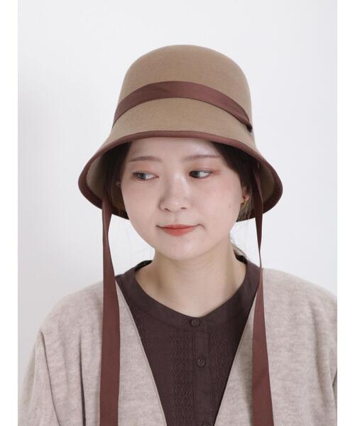 Samansa Mos2（サマンサ モスモス）の「リボンテープ付バケットハット（ハット・レディース・ブラウン/キャメル・F）」の7枚目の写真