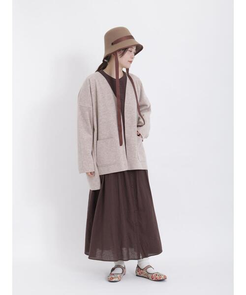 Samansa Mos2（サマンサ モスモス）の「リボンテープ付バケットハット（ハット・レディース・ブラウン/キャメル・F）」の5枚目の写真