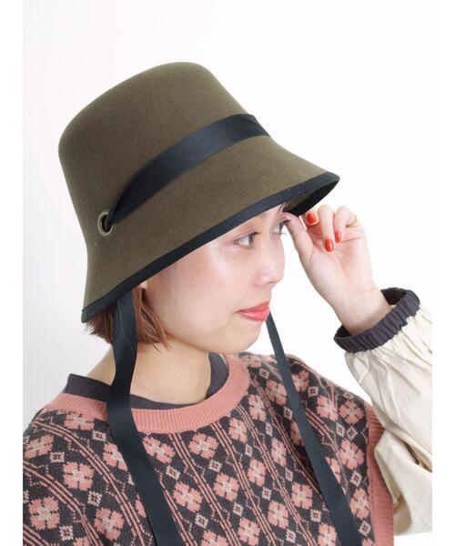 Samansa Mos2（サマンサ モスモス）の「リボンテープ付バケットハット（ハット・レディース・ブラウン/キャメル・F）」の8枚目の写真