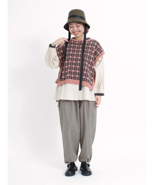 Samansa Mos2（サマンサ モスモス）の「リボンテープ付バケットハット（ハット・レディース・ブラウン/キャメル・F）」の12枚目の写真