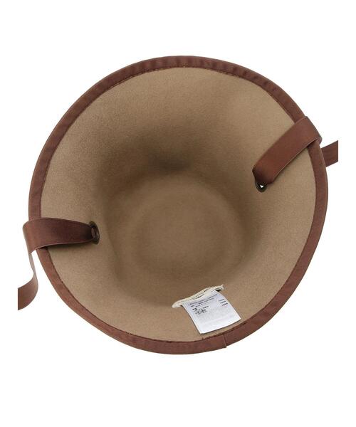 Samansa Mos2（サマンサ モスモス）の「リボンテープ付バケットハット（ハット・レディース・ブラウン/キャメル・F）」の17枚目の写真