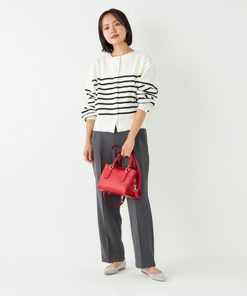 SHIPS Colors(シップス カラーズ)の「SHIPS Colors:〈洗濯機可能〉2タック ストレート パンツ(その他パンツ・レディース・グレー/ワイン/ネイビー・MEDIUM/SMALL)」の15枚目の写真