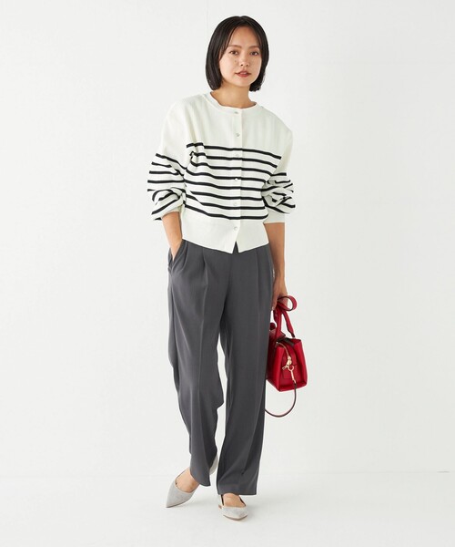 SHIPS Colors(シップス カラーズ)の「SHIPS Colors:〈洗濯機可能〉2タック ストレート パンツ(その他パンツ・レディース・グレー/ワイン/ネイビー・MEDIUM/SMALL)」の16枚目の写真