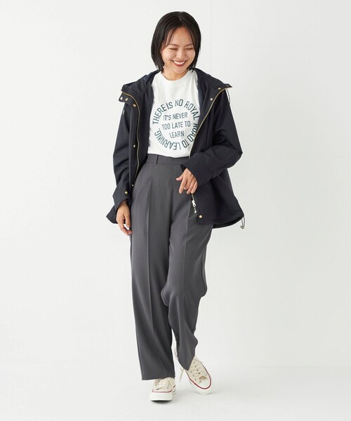SHIPS Colors(シップス カラーズ)の「SHIPS Colors:〈洗濯機可能〉2タック ストレート パンツ(その他パンツ・レディース・グレー/ワイン/ネイビー・MEDIUM/SMALL)」の18枚目の写真