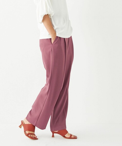 SHIPS Colors(シップス カラーズ)の「SHIPS Colors:〈洗濯機可能〉2タック ストレート パンツ(その他パンツ・レディース・グレー/ワイン/ネイビー・MEDIUM/SMALL)」の19枚目の写真