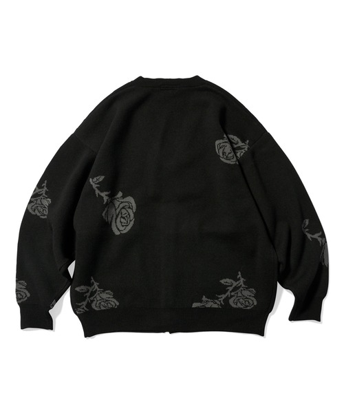 Lafayette ブラック バラ柄 カーディガン XXL LFYT（エルエフワイティー）の「LFYT ラファイエット [Lafayette