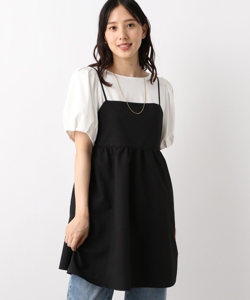 GLOBAL WORK(グローバルワーク)の「ジャガードキャミチュニック/MATINEE LINE/972862(シャツ/ブラウス・レディース・ブラック・FREE)」の5枚目の写真