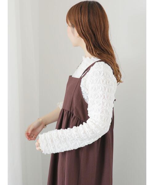 ehka sopo（エヘカソポ）の「バッククロスキャミソールワンピース（ワンピース・レディース・ブラウン/ブラック/グリーン・F）」の20枚目の写真