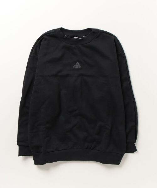 adidas（アディダス）の「アディダス adidas ワーディング ルーズフィット フリース スウェットシャツ（スウェット・レディース・ホワイト/コーラル/ブラック・M/XL/L/S）」の2枚目の写真