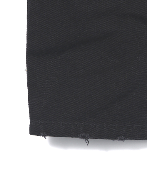 IKUMI(イクミ)の「【IKUMI】CRUSHD DENIM PANTS(デニムパンツ・レディース・ホワイト/ブラック・FREE)」の7枚目の写真