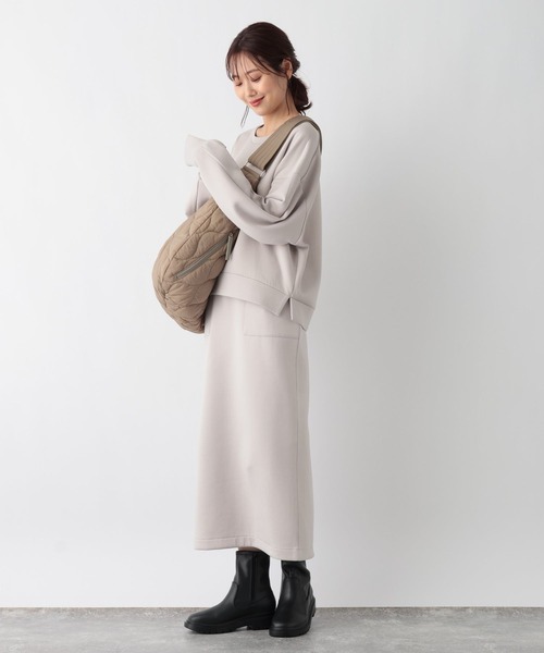 GLOBAL WORK（グローバルワーク）の「ライトクッションアイラインスカート/964128（スカート・レディース・ブラック/グレイッシュベージュ・MEDIUM/LARGE）」の12枚目の写真